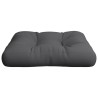 Coussin de palette anthracite 60x61,5x10 cm tissu 538137538137