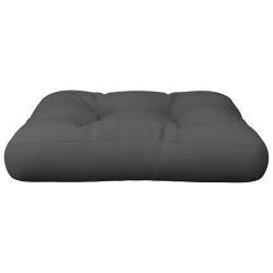 Coussin de palette anthracite 60x61,5x10 cm tissu 538137538137