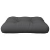 Coussin de palette anthracite 60x61,5x10 cm tissu 538137538137
