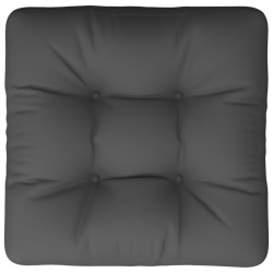 Coussin de palette anthracite 60x61,5x10 cm tissu 538137538137