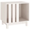 Niche pour chien Blanc 60x45x57 cm Bois de pin massif 538138538138