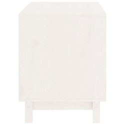 Niche pour chien Blanc 60x45x57 cm Bois de pin massif 538138538138