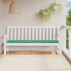 Coussin de banc de jardin vert 200x50x3 cm tissu oxford 538139538139