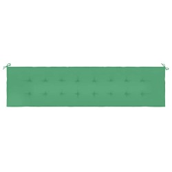 Coussin de banc de jardin vert 200x50x3 cm tissu oxford 538139538139