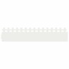 Bordures de pelouse 30 pcs Blanc 103 x 0,05 x 22 cm Acier 538140538140