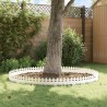 Bordures de pelouse 30 pcs Blanc 103 x 0,05 x 22 cm Acier 538140538140