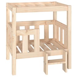 Lit pour chien 65,5x50,5x70 cm Bois de pin solide 538141538141