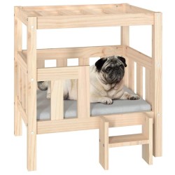 Lit pour chien 65,5x50,5x70 cm Bois de pin solide 538141538141