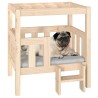 Lit pour chien 65,5x50,5x70 cm Bois de pin solide 538141538141