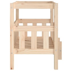 Lit pour chien 65,5x50,5x70 cm Bois de pin solide 538141538141