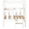 Lit pour chien Blanc 65,5x50,5x70 cm Bois de pin solide 538144538144
