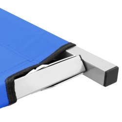 Lit de camping 210x80x48 cm XXL Bleu 538146538146