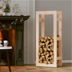 Support pour bois de chauffage 41x25x100 cm Bois de pin massif 538147538147