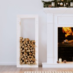 Support pour bois de chauffage Blanc 41x25x100 cm Bois de pin 538148538148