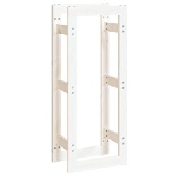 Support pour bois de chauffage Blanc 41x25x100 cm Bois de pin 538148538148