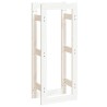 Support pour bois de chauffage Blanc 41x25x100 cm Bois de pin 538148538148
