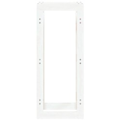 Support pour bois de chauffage Blanc 41x25x100 cm Bois de pin 538148538148