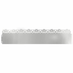 Bordures de pelouse 20 pcs Argent 103 x 0,05 x 22 cm 538152538152