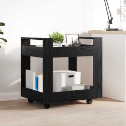 Trolley de Bureau Chêne noir 60 x 45 x 60 cm Bois d'ingénierie 538153538153