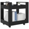 Trolley de Bureau Chêne noir 60 x 45 x 60 cm Bois d'ingénierie 538153538153