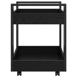 Trolley de Bureau Chêne noir 60 x 45 x 60 cm Bois d'ingénierie 538153538153