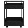 Trolley de Bureau Chêne noir 60 x 45 x 60 cm Bois d'ingénierie 538153538153