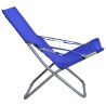Chaises pliables de plage lot de 2 Tissu Bleu 538155538155