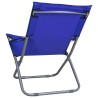 Chaises pliables de plage lot de 2 Tissu Bleu 538155538155