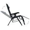 Chaise pliable de terrasse Noir Textilène 538157538157