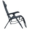 Chaise pliable de terrasse Gris Textilène 538158538158