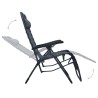Chaise pliable de terrasse Gris Textilène 538158538158