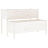 Jardinière Blanc 110x84x75 cm Bois massif de pin 538161538161
