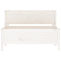 Jardinière Blanc 110x84x75 cm Bois massif de pin 538161538161