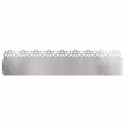 Bordures de pelouse 20 pcs Argent 103 x 0,05 x 22 cm 538163538163