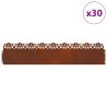 Bordures de pelouse 30 pcs Rouillé 103 x 0,05 x 22 cm 538168538168