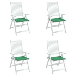 Coussins de chaise jardin lot de 4 vert 40x40x4 cm tissu oxford 538171538171