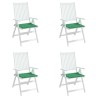 Coussins de chaise jardin lot de 4 vert 40x40x4 cm tissu oxford 538171538171