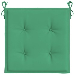 Coussins de chaise jardin lot de 4 vert 40x40x4 cm tissu oxford 538171538171