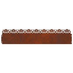 Bordures de pelouse 20 pcs Rouillé 103 x 0,05 x 22 cm 538173538173