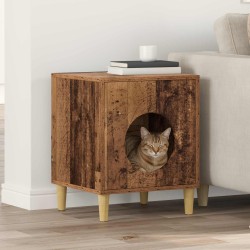 Maison pour chat Bois ancien 42,5 x 40 x 53 cm 538175538175