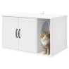 Maison pour chat Blanc 85 x 55 x 50 cm Bois d'ingénierie 538178538178