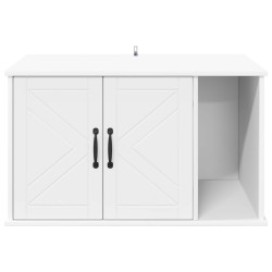 Maison pour chat Blanc 85 x 55 x 50 cm Bois d'ingénierie 538178538178