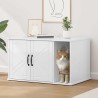 Maison pour chat Blanc Brillant 85 x 55 x 50 cm 538179538179