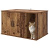 Maison pour chat Bois ancien 85 x 55 x 50 cm Bois d'ingénierie 538181538181