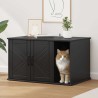 Maison pour chat Noir 85 x 55 x 50 cm Bois d'ingénierie 538182538182