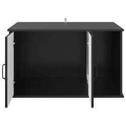 Maison pour chat Noir 85 x 55 x 50 cm Bois d'ingénierie 538182538182