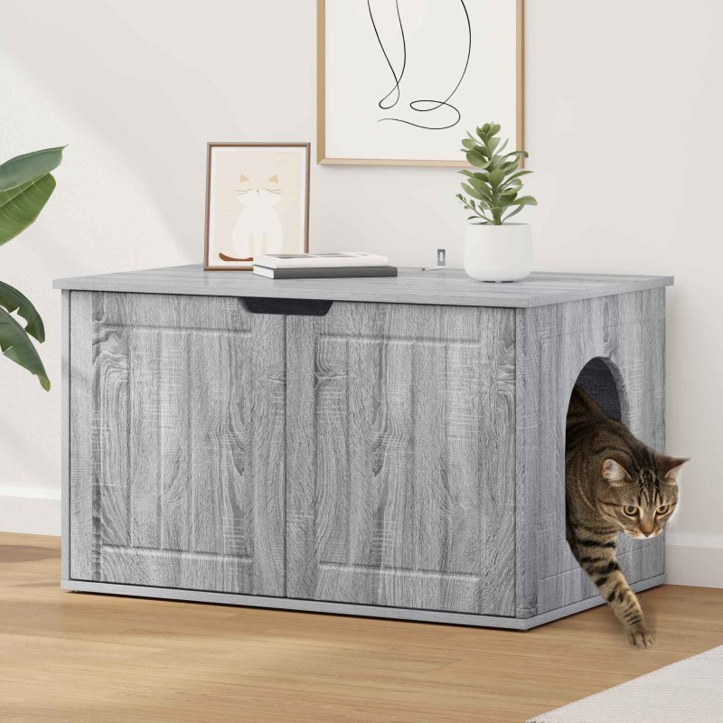 Maison pour chat Gris Sonoma 85 x 55 x 50,5 cm 538183538183