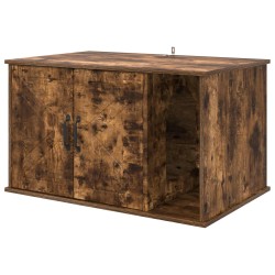 Maison pour chat Chêne fumé 85 x 55 x 50 cm Bois d'ingénierie 538185538185