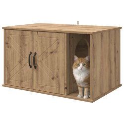 Maison pour chat Chêne artisan 85 x 55 x 50 cm 538186538186
