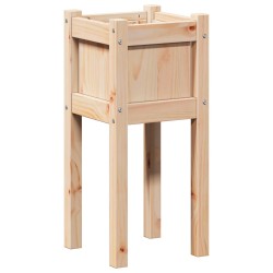 Cache-pot de jardin Nature 31 x 31 x 70 cm Bois de pin massif 538188538188